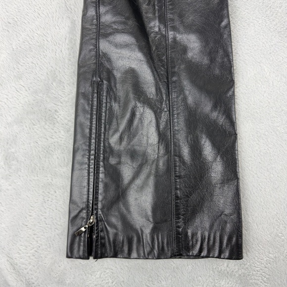 Danier Leather Black Flared Pants Women's Size 6 US - Picture 11 of 13